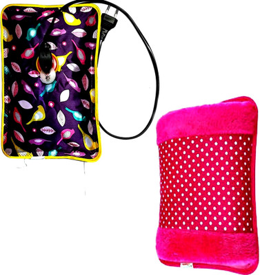 

OYD Electric Hot Gel Bag For All Type of Body Pain Relief (MultiColor) 2 Pack of Electric fur and electric 1 L Hot Water Bag(Multicolor)