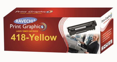 Ravechi 418 Yellow Single Color Ink Toner(Yellow)