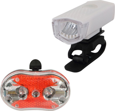 

Dark Horse Bicycle USB 3 Mode 300 LM Front Light& 3 LED 7 Mode Tail Light LED Front Rear Light Combo(White)