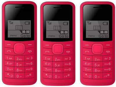 

I Kall K73 Pack of Three Mobiles(Red)