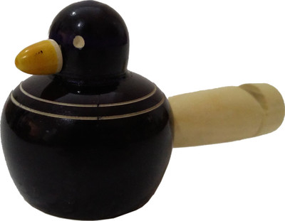 

Khadi Eco Basket Channapatna Handmade Cute Cuckoo Whistle(Black)