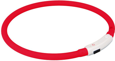 

Trixie Plain Dog Collar Charm(Red, Round)