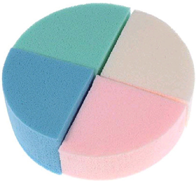 

sweetpea Set Of 4 Makeup Sponge Foundation Blender Blending Puff Dry & Wet Use Soft Touch Cosmetic Tool