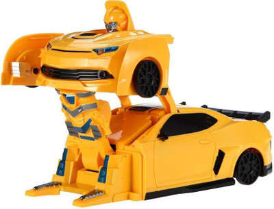 

eEdgestore Remote Control Wall Climber One-key Transformation R/c Bumblebee Car Robot (Yellow)(Yellow)