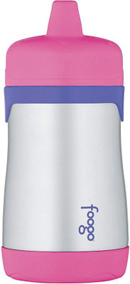 

Thermos FOOGO Vacuum Insulated Stainless Steel 10-Ounce Hard Spout Sippy Cup(Pink, Silver)