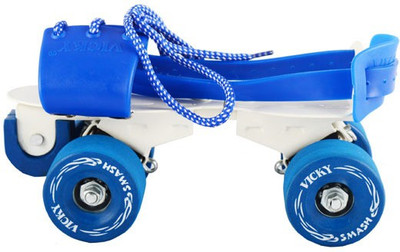 

Vicky Smash roller skates with Brake, Blue Quad Roller Skates - Size 10 UK(Blue)