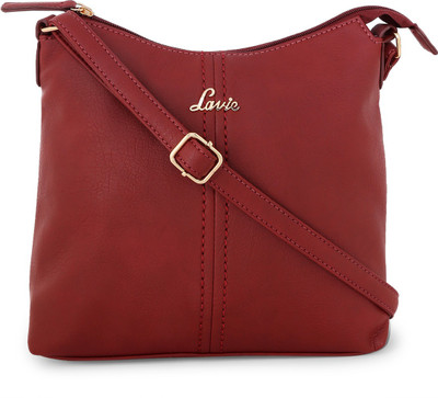 

Lavie Women Casual Red Polyester Sling Bag