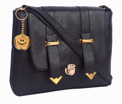 

Beets Collection Girls Casual Black PU Sling Bag