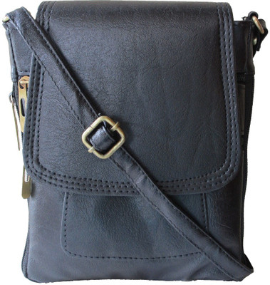 

pocket bazar Women Casual, Evening/Party Black Leatherette Sling Bag