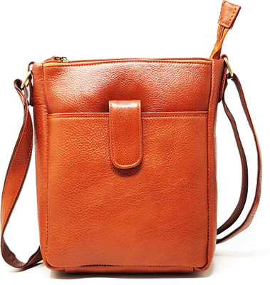 

Wildmount Men & Women Casual, Formal Tan Genuine Leather Sling Bag
