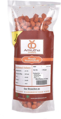 

AMRUTHA SWEETS Masala Coated Peanuts 200g Pack of 3(600 g, Pack of 3)