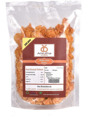 

AMRUTHA SWEETS Chiily Corn Flakes 200g Pack of 5(1 kg, Pack of 5)