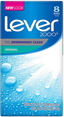 

Unilever Lever 2000 Bar Soap, Original 4 oz, 8 Bar(200 g)