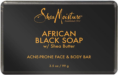 Shea Moisture African Black Soap | Acne Prone Face & Body Bar | 3.5 oz.(200 g)
