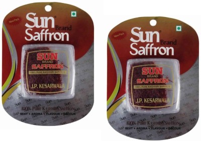 

Sun Brand Saffron SunBrand Saffron 100% Pure Kashmiri Kesar 1 GM ( Pack of 2 )(2 x 0.5 g)