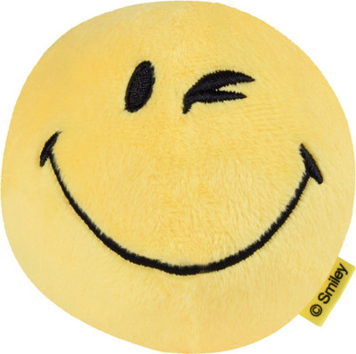 

Smiley World Wink Expression Soft Toy Ball by Ultra - 4 inch(Yellow)