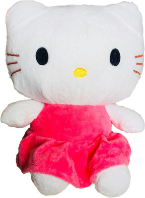 CREATIVEVILLA CUTE PINK HELLO KITTY STUFFED PLUSH SOFT TOY CVST6516 - 17 cm(Multicolor)