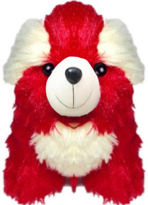 

Mofaro Red Dog Soft Toys - 12 cm(Red)