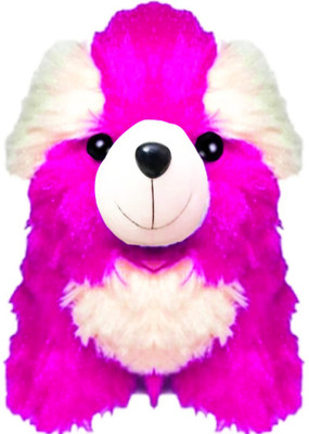 

Mofaro Pink Dog Soft Toys - 12 cm(Pink, White)