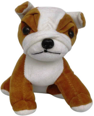 

Manan Bull dog soft toy - 25 cm(Brown)