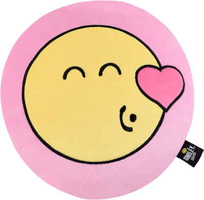 

Smiley World Expression Flying Kiss Cushion / Pillow By Ultra - 12 inch(Pink)