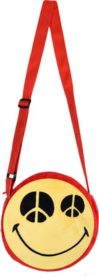 

Smiley World Peace Eyes Sling Bag by Ultra - 8 inch(Yellow)
