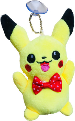

CREATIVEVILLA CUTE PIKACHU RED BOW STUFFED PLUSH SOFT TOY CVST3507S - 13 cm(Multicolor)