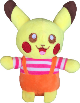 

CREATIVEVILLA CUTE PINK-ORANGE PIKACHU STUFFED PLUSH SOFT TOY CVST3508 - 22 cm(Multicolor)