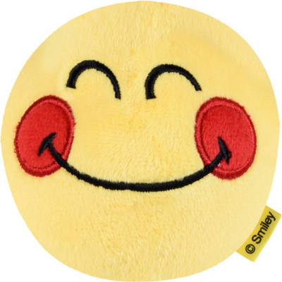 

Smiley World Smiling Face with Smiling Eyes Expression Soft Toy Ball by Ultra - 4 inch(Yellow)