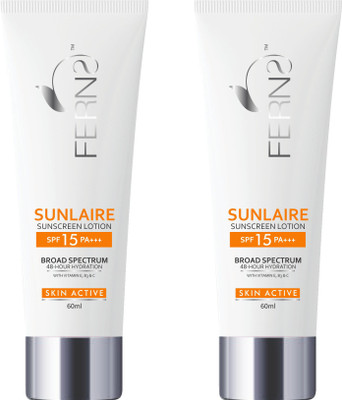 

Ferns Sunlaire Sunscreen Lotion - SPF 15 PA+++(60 g)