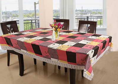 KUBER INDUSTRIES Checkered 6 Seater Table Cover(Multicolor, PVC (Polyvinyl Chloride))