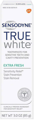 

Sensodyne Sensitive Teeth Whitening, True White Extra Fresh, Sensitivity Toothpaste, 3 ounce Toothpaste(135 g)
