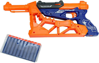 

Sanyal Manual Soft Bullet Gun For Kids, 10 Soft Bullets Included (Multicolored)(Multicolor)