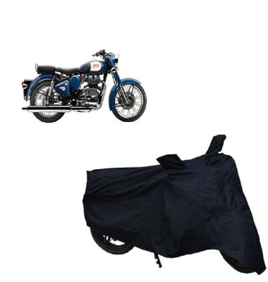 SMART Two Wheeler Cover for Royal Enfield(Classic 350, Black)