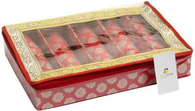 HomeStrap 5RODBNGLBOX Bangle Box Vanity Box(Red)