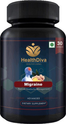 

HealthDiva Mygraine - Natural Headace Management & Migraine Relief,All Natural Formula(30 No)