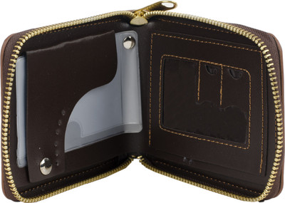

Bovi Men Brown Artificial Leather Wallet(3 Card Slots)