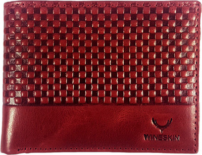 

wineskin Men Casual Maroon Genuine Leather Wallet(6 Card Slots), Brown