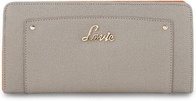 

Lavie Women Casual Grey Artificial Leather Wallet(14 Card Slots)