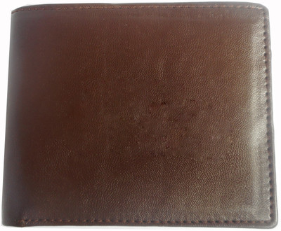 

A R Men Casual Brown Genuine Leather Wallet(4 Card Slots)