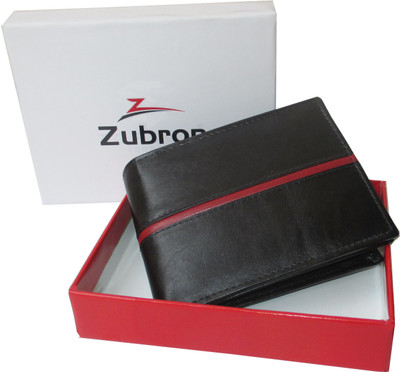 

Zubron Men Casual Black Genuine Leather Wallet(6 Card Slots), Blk061