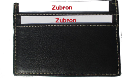 

Zubron Men Casual Black Genuine Leather Card Holder(4 Card Slots), Blk012