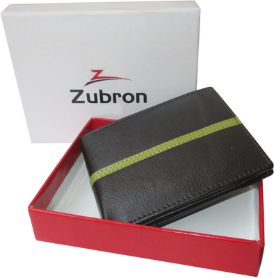 

Zubron Men Casual Black Genuine Leather Wallet(8 Card Slots), Blk057