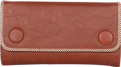 

DN CREATION Women Brown Genuine Leather Wallet(4 Card Slots)