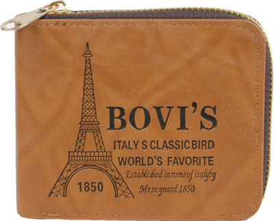 

Bovi Men Casual Tan Artificial Leather Wallet(3 Card Slots)