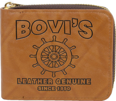 

Bovi Men Casual Tan Artificial Leather Wallet(3 Card Slots)
