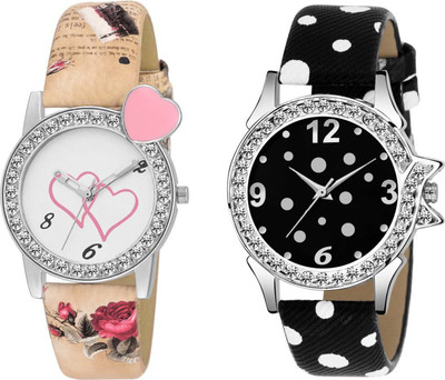 Spike New attractive Fashion Lifestyle Queen Analog Watch Sett Of Two For Girls and Women 134 Watch - For Women