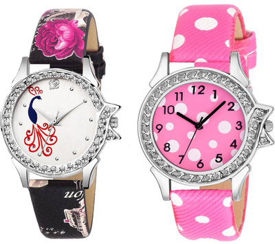 

Spike New attractive Fashion Lifestyle Queen Analog Watch Sett Of Two For Girls and Women 120 Watch - For Women
