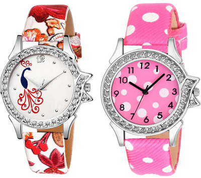

Spike New attractive Fashion Lifestyle Queen Analog Watch Sett Of Two For Girls and Women 103 Watch - For Women