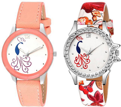 

Spike New attractive Fashion Lifestyle Queen Analog Watch Sett Of Two For Girls and Women 023 Watch - For Women